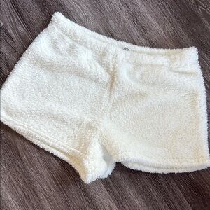 Victoria's Secret White Cozy Shorts